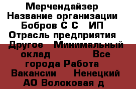 Мерчендайзер › Название организации ­ Бобров С.С., ИП › Отрасль предприятия ­ Другое › Минимальный оклад ­ 17 000 - Все города Работа » Вакансии   . Ненецкий АО,Волоковая д.